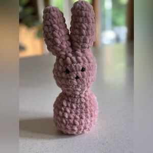 Handmade Pink Baby Bunny Rabbit Plush Toy! Super Soft! New.